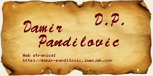 Damir Pandilović vizit kartica
